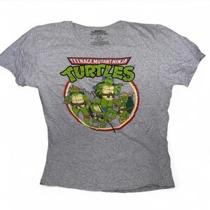 Mens Teenage Mutant Ninja Turtles Gray T-Shirt Size M
